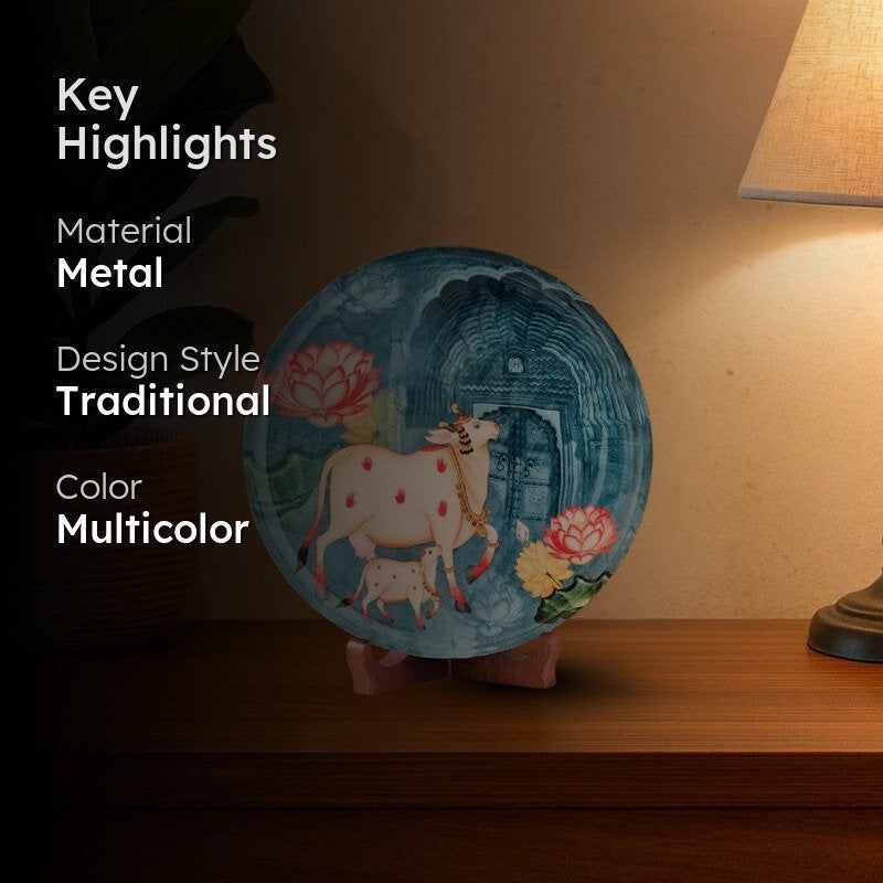 Kamadhenu Calm Metal Wall Plate media 2
