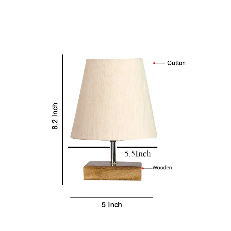 Tryda Fabric Table Lamp - White,Brown media 5