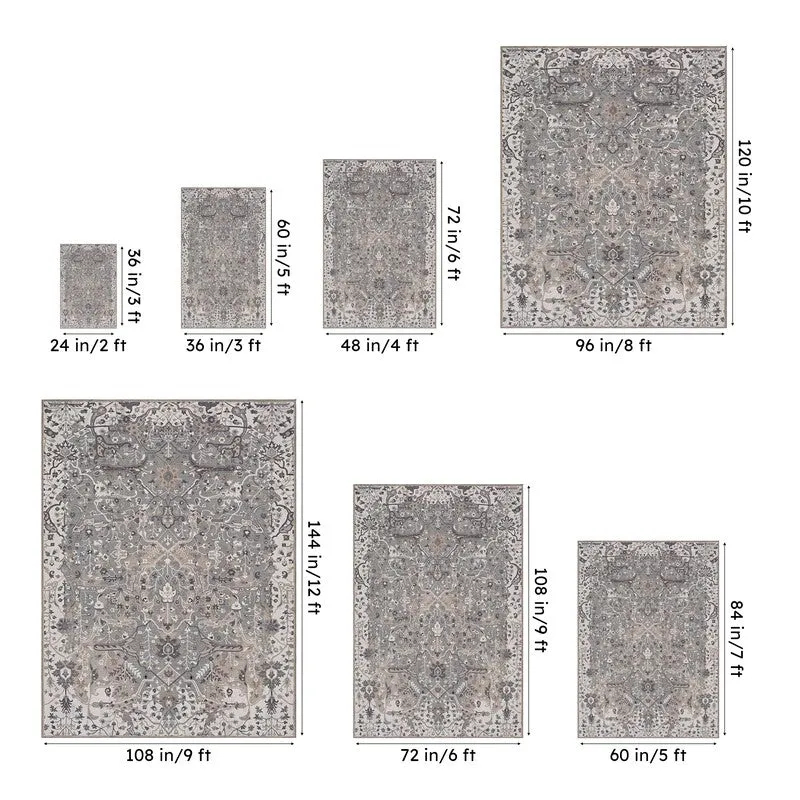 Ruba Ethnic Carpet - Grey media 13