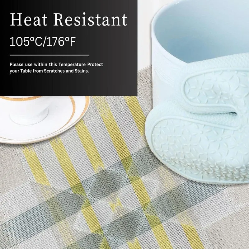 Orane Multicolor Rectangle PVC Table Mats - Set Of Two media 4