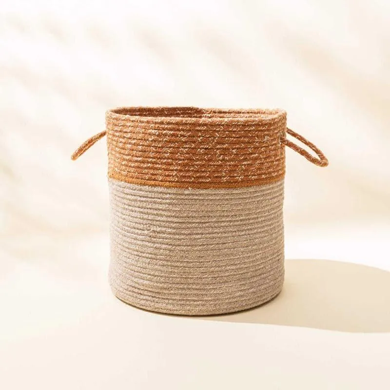 Evana Natural Fiber Laundry Basket media 3