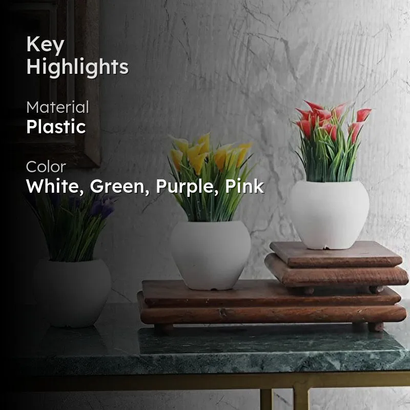 Ember Faux Plant Apple Pot (Purple & Pink) - Set Of Two media 2