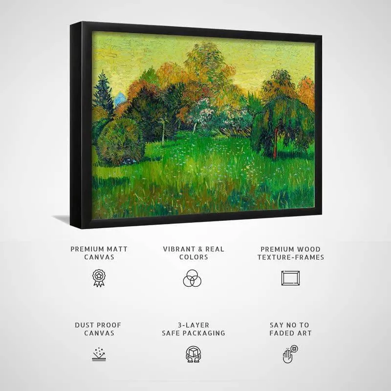 The Poets Garden By Vincent Van Gogh - Black Frame media 3