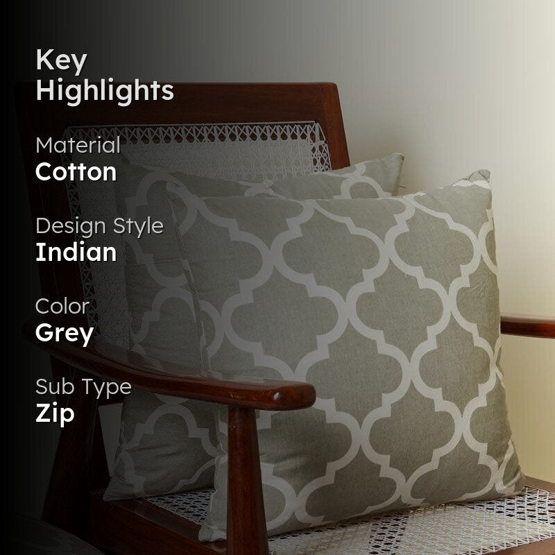 Fleur-Is Cushion Cover (Grey) - Set Of Two media 2