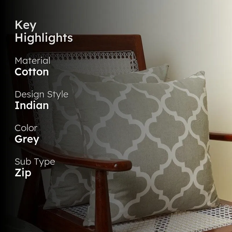 Fleur-Is Cushion Cover (Grey) - Set Of Two media 2