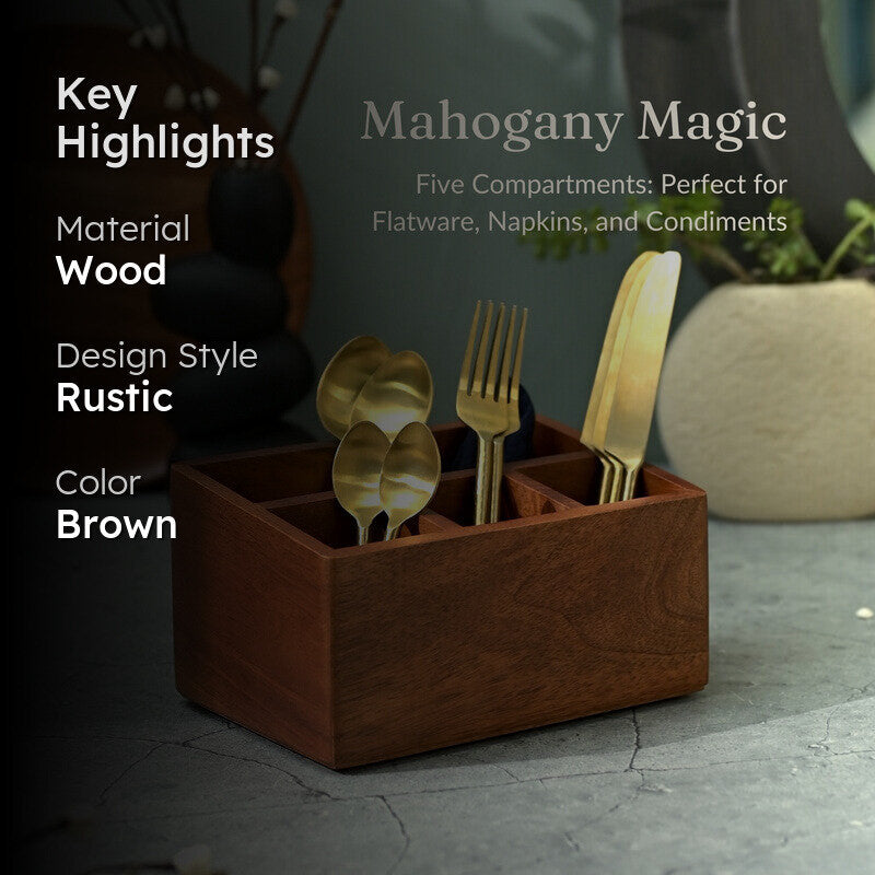 Hasse Wooden Cutlery Holder media 2