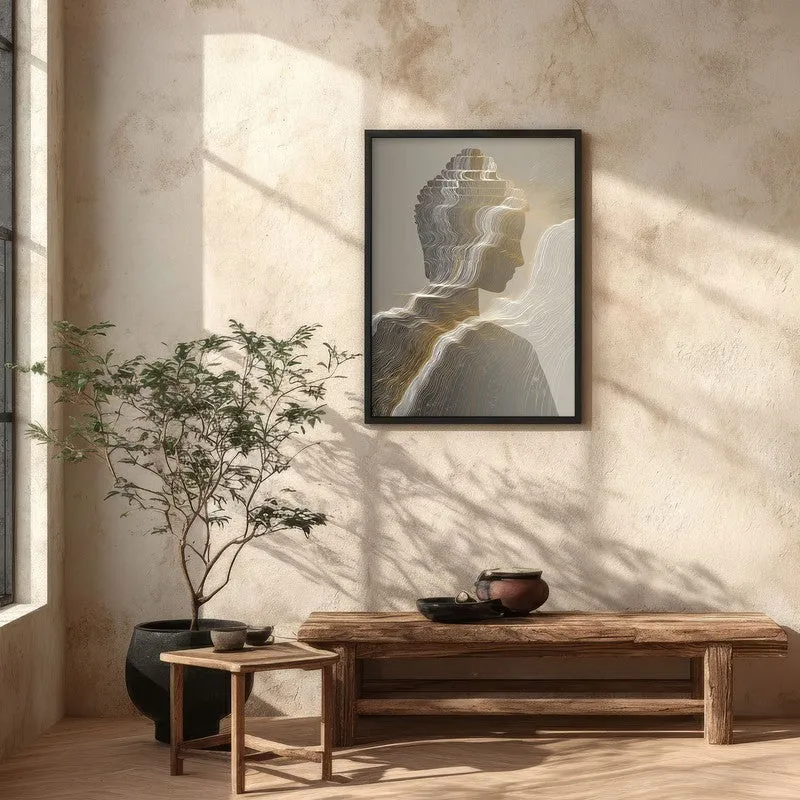 Ascending Buddha Of Inner Light With Black Frame media 5