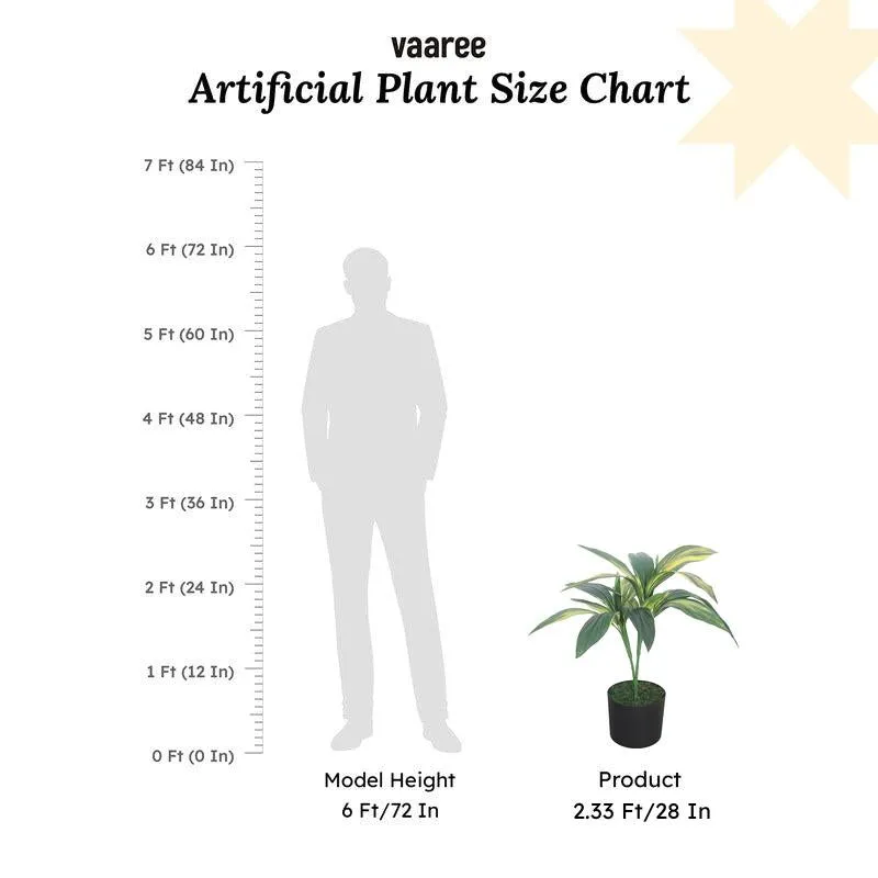 Leaf Delight Artificial Plant With Black Plastic Pot media 8