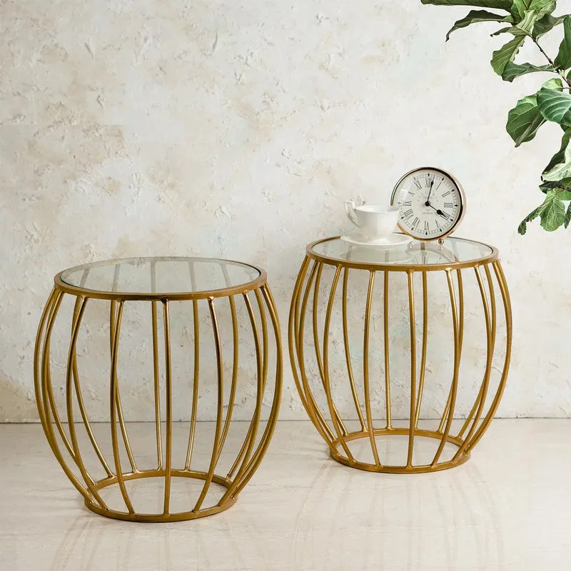 Merha Round Accent Table - Set Of Two media 1