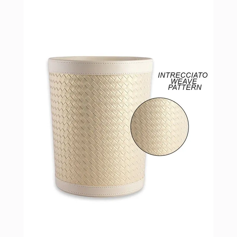 AarviDecor LuxeDrop Faux Leather Dustbin media 6