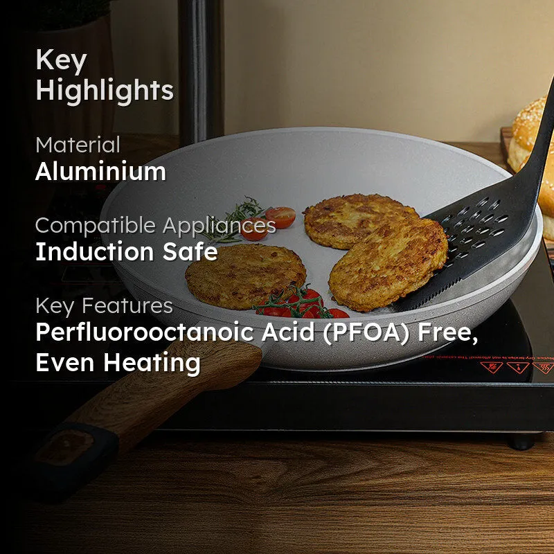 Bergner Nano Sear Non-Stick Frying Pan (28 cm) - White media 2