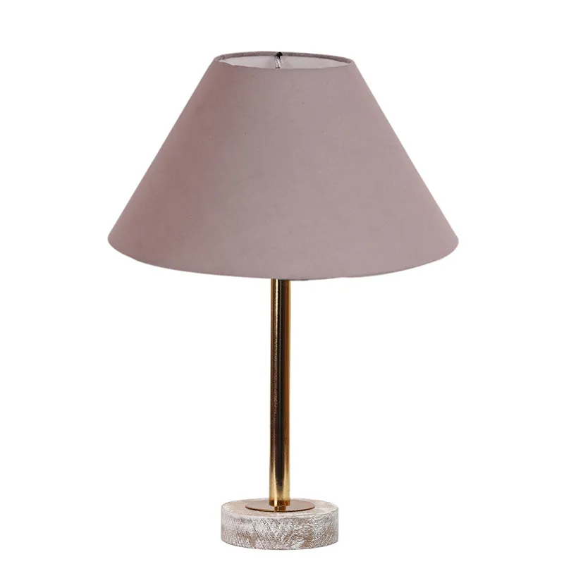 Cotin II Rodin Wooden Table Lamp - Grey,Gold,White media 4