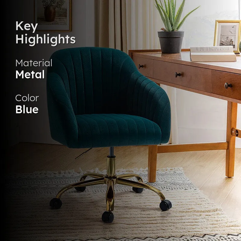 Seaton Metal Office Chair - Blue media 2