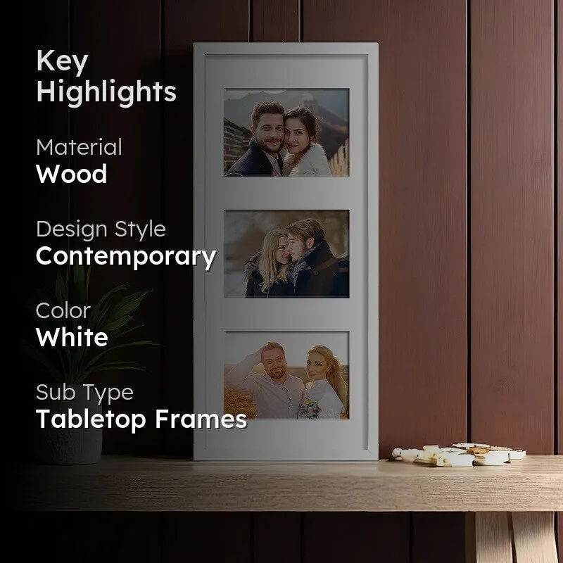 Cherish Collage Photo Frame - White media 2