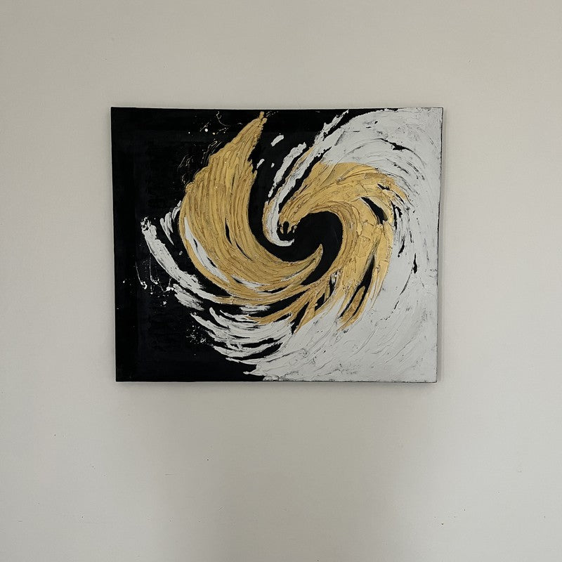 Whisper Lines Handmade Canvas Wall Painting media 9