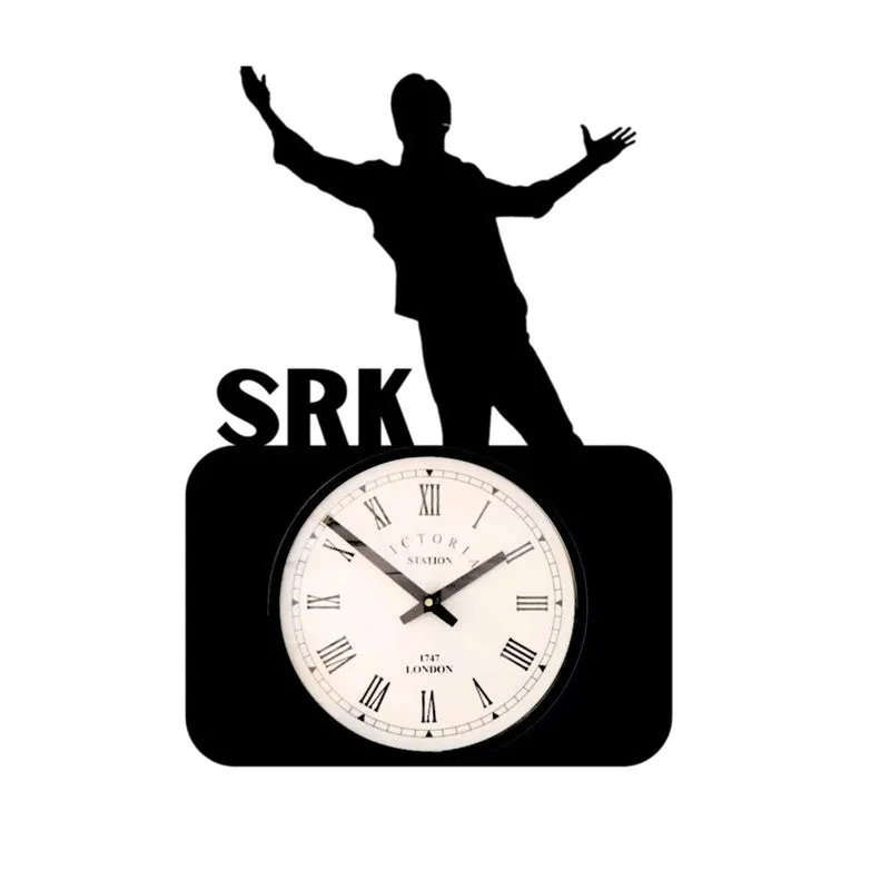 SRK Steel Analog Wall Clock - Black media 4