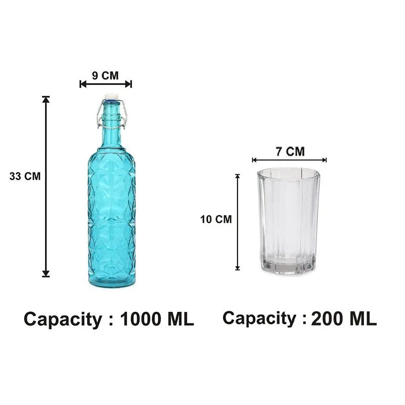 Alaric 1000 mL Water Bottle With 200 mL Glasses - Five Piece Set media 7