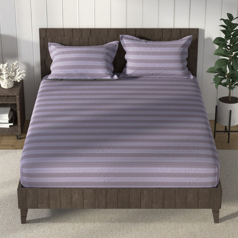 Nautica Horizon Cotton Bedsheet (Purple) - 160 TC media 3