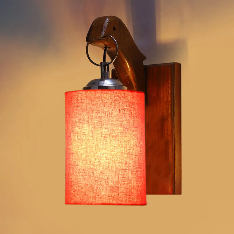 Estrella Wooden Wall Lamp - Orange media 5