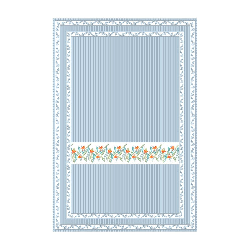 SignatureRest Cotton Bedsheet (Blue) - 180 TC media 5