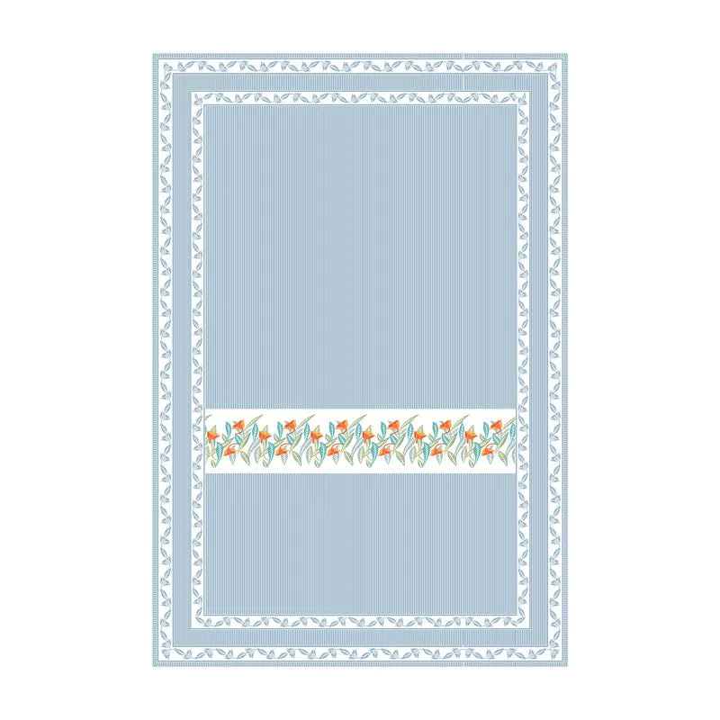 SignatureRest Cotton Bedsheet (Blue) - 180 TC media 5