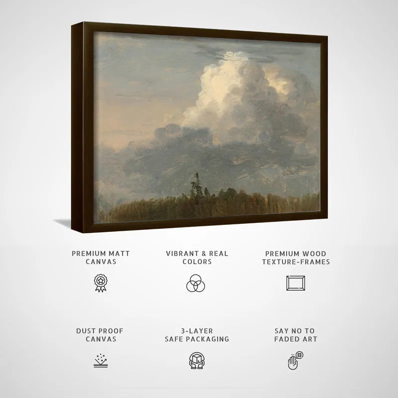 Cloud Formation Wood Wall Art With Frame - Black media 5