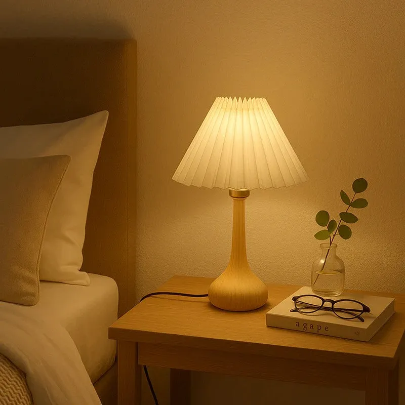 Arvion Wooden Table Lamp - White media 3