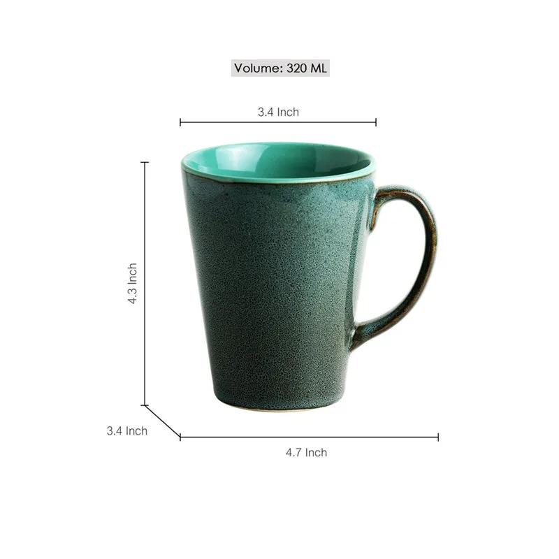Biana Ceramic Coffee Mug (320 mL Each) - Set of Two media 7