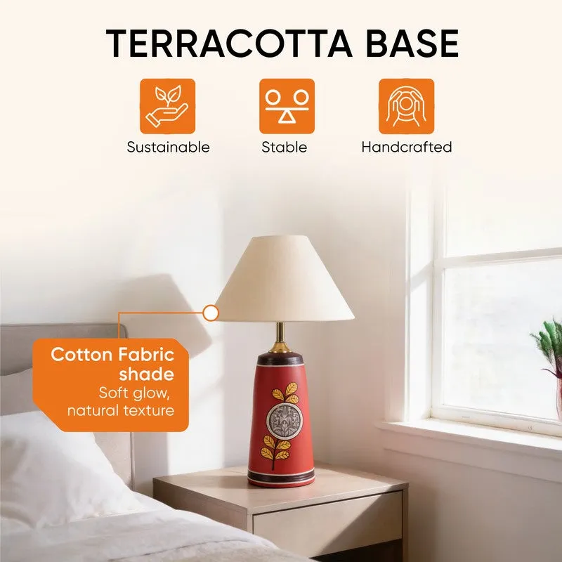 Birdo Chirp Terracotta Table Lamp - Multicolor media 5