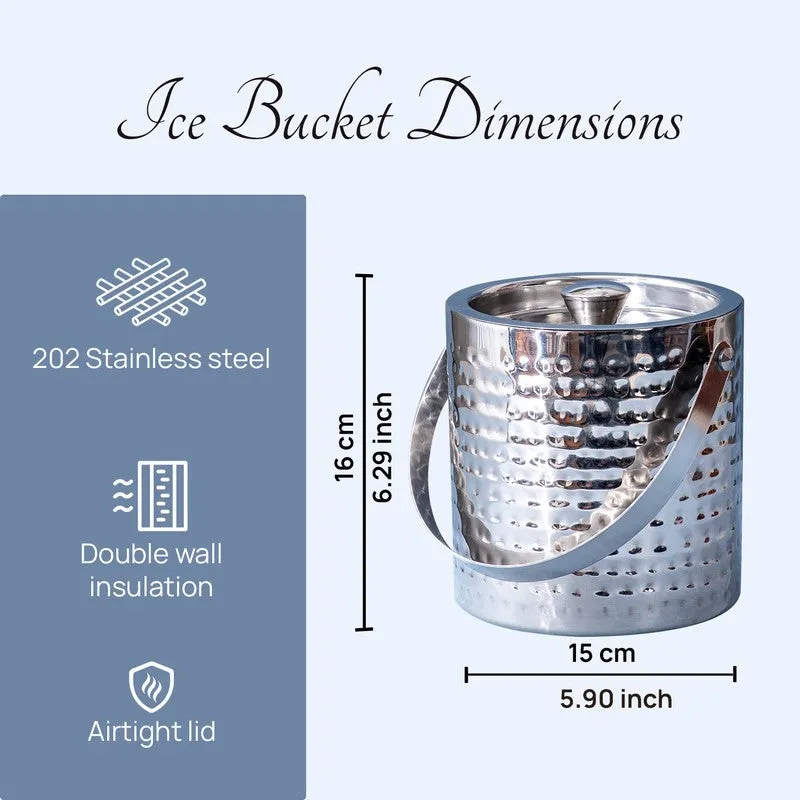 Duoble Walled Stainless Stell Ice Bucket - 1500 mL media 6
