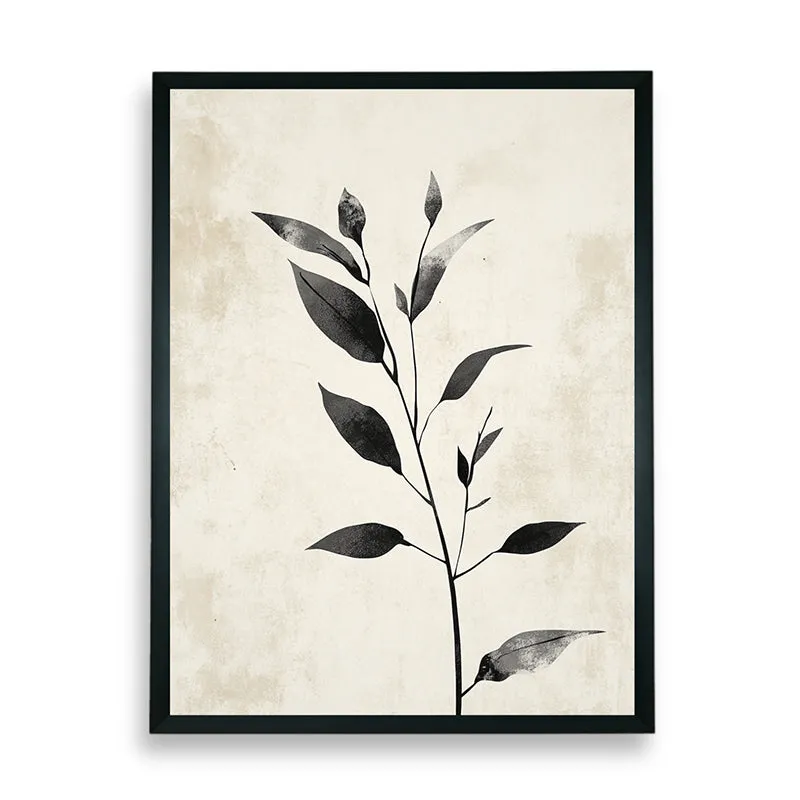 Inked Leaves Wall Art With Resin Frame media 7