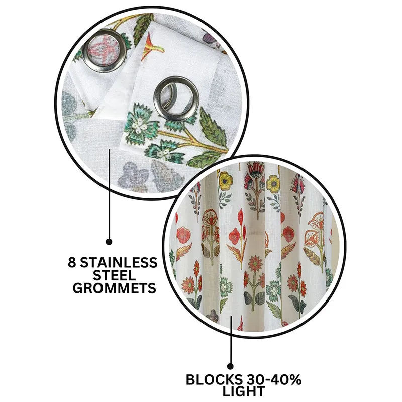 Vaire Linen Texture Sheer Curtain - Set Of Two media 5