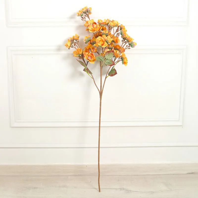Multiflora Meadow Artificial Flower Spray - Yellow media 3