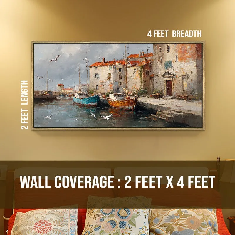 Saltwind Canvas Wall Painting With Frame media 9