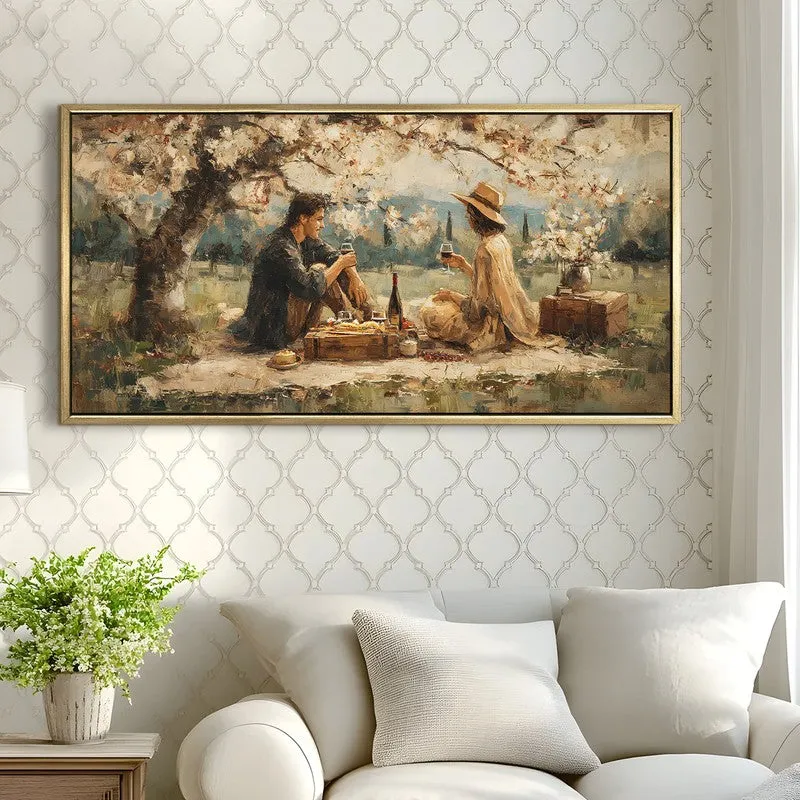 Petal Rain Canvas Wall Painting With Frame media 4