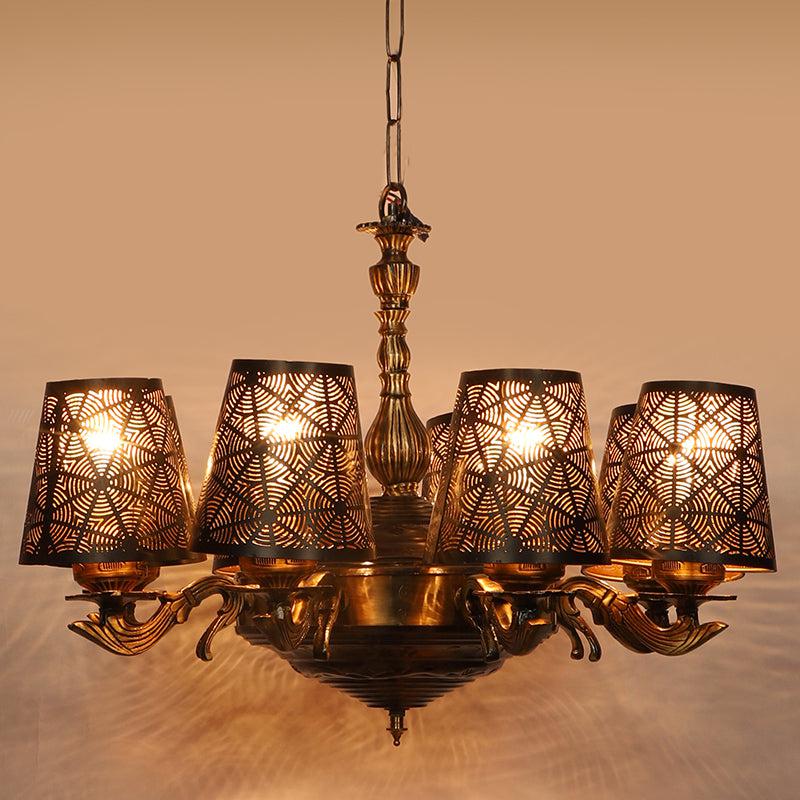 Chromo Etched Vilona Ceiling Lamp