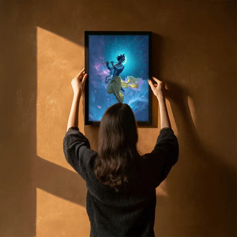 Lord Krishnas Cosmic Divine Dance IV Archival Paper Wall Art media 6