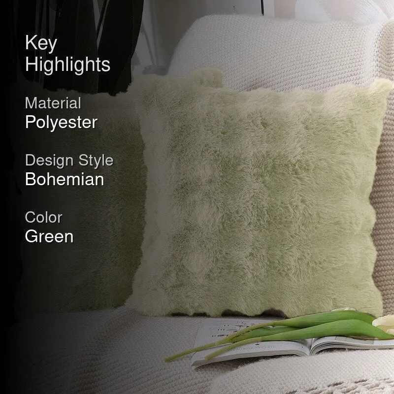 Bubble Luxe Cushion Cover Set (Lime Green) - Set Of Two media 2