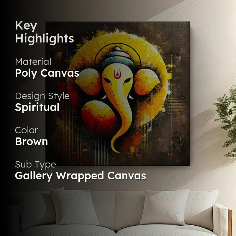 Vighnaraja Poly Canvas Wall Painting media 2