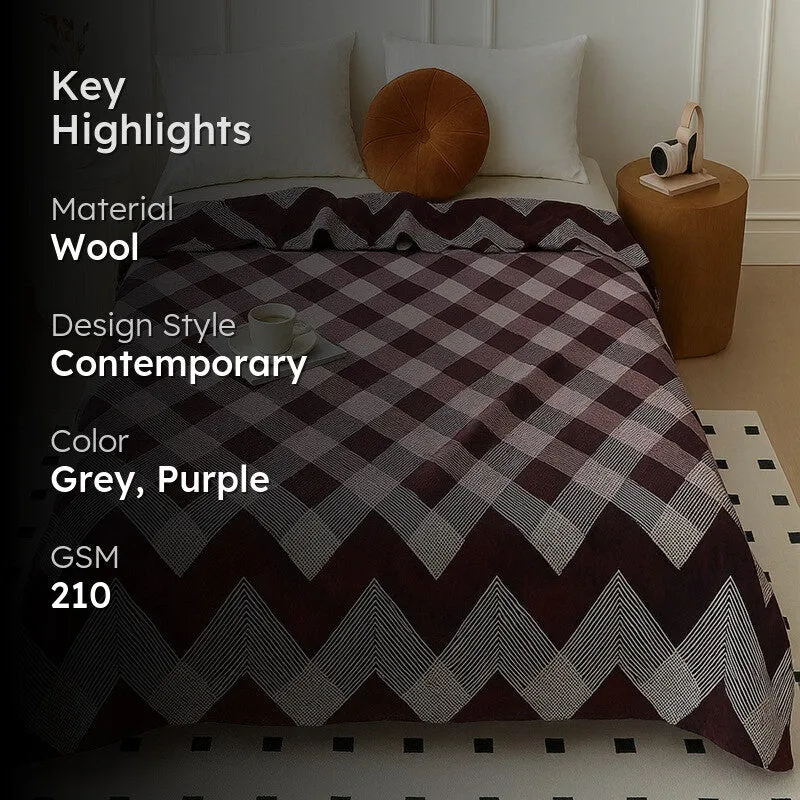 LineaGrid Wool Blankets - 210 GSM media 2