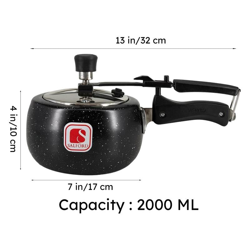 Salford Ceramic Coated Pressure Cooker (Black) - 2000 mL media 13