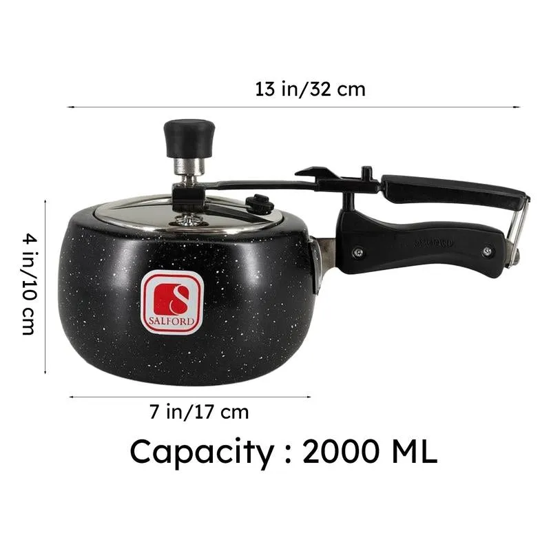 Salford Ceramic Coated Pressure Cooker (Black) - 2000 mL media 13