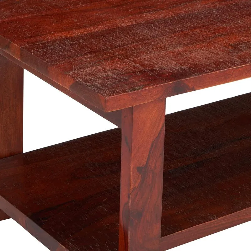 Xirox Sheesham Wooden Center Table - Brown media 7