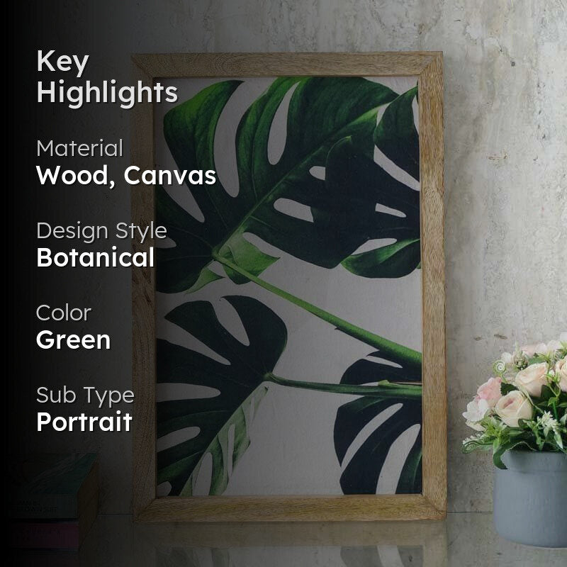 Tropical Leaf Canvas Painting media 2