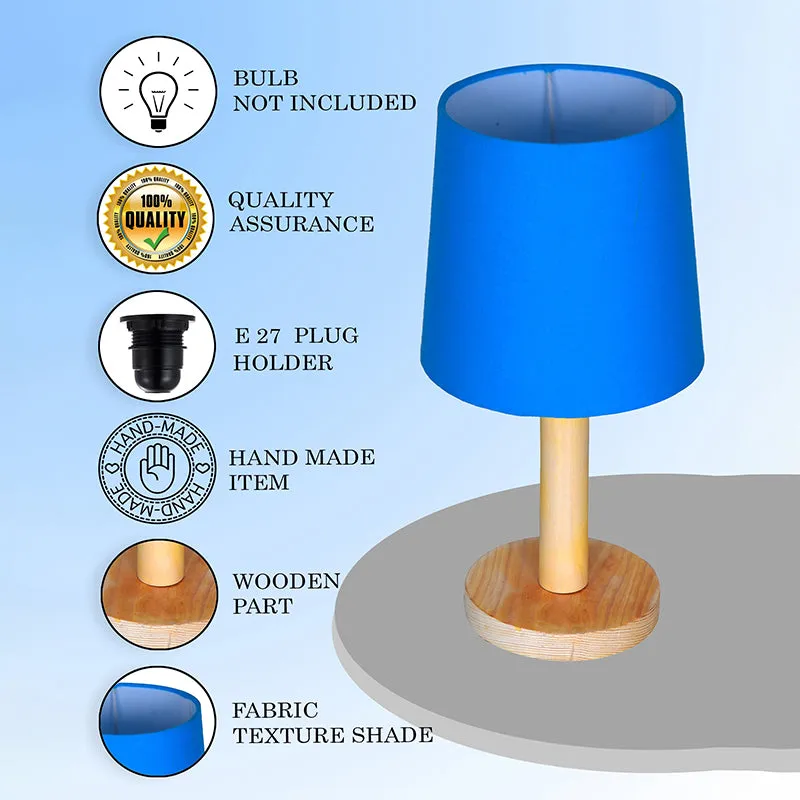 Serafine Fabric Table Lamp - Blue,Brown media 6