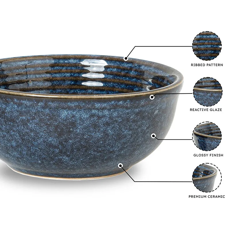 Terra Ridge Serving Bowl (Blue/1000 mL) - Set Of Two media 3