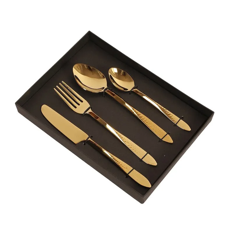 DUNE HAMMERED CUTLERY Set - Four Piece Set media 8