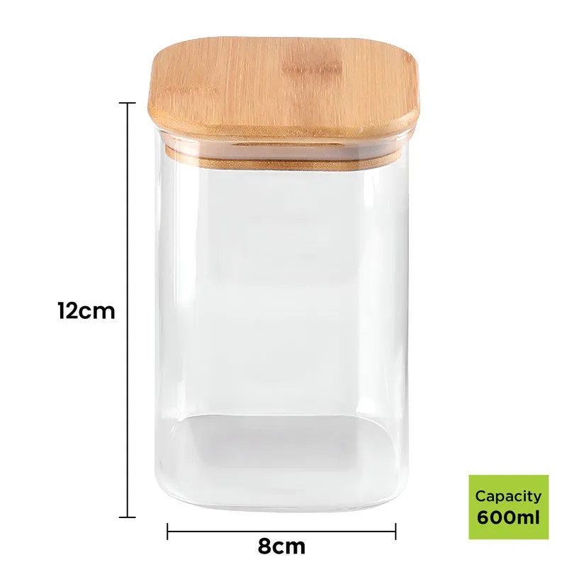 Jarlo Glass Jar (600 mL Each) - Set Of Five - 9