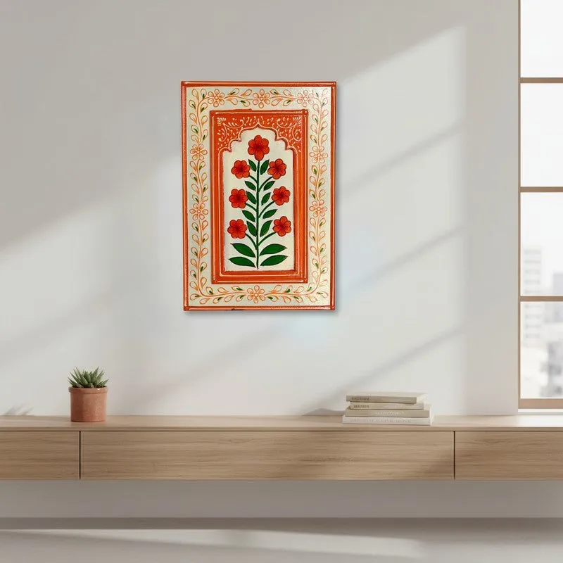 Florique Floral Wall Art & Paintings - Orange media 1
