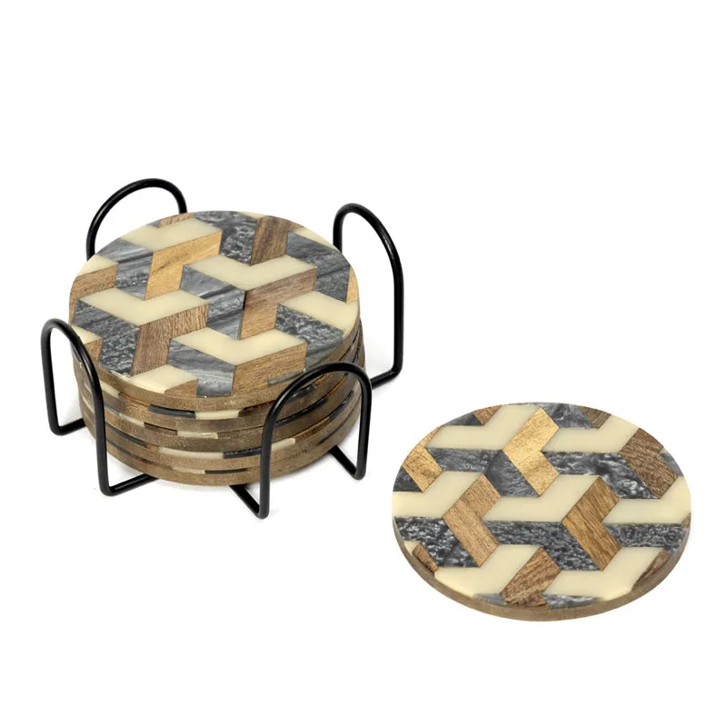 Vara Ethnic Coaster With Stand media 5